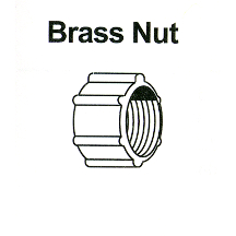 NUT/SLEEVE ASSY 1/4OD BRASS FLARELESS - Brass Fittings